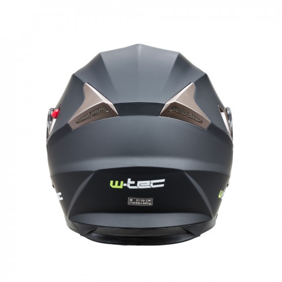 Motorcycle helmet W-TEC YM925 - Black matt