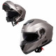 Moto helmet W-TEC Lanxamo - Silver titanium