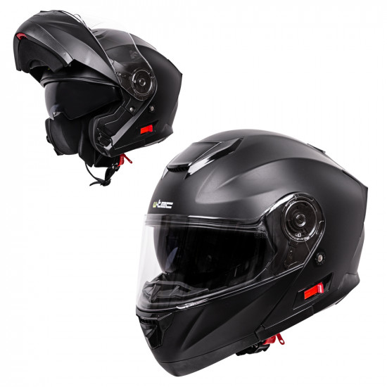 Motorcycle helmet W-TEC Lanxamo, Black mat