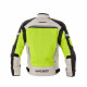 W-TEC Saigair Men's Summer Motorcycle Jacket, Neon Yellow / Gray