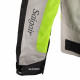 W-TEC Saigair Men's Summer Motorcycle Jacket, Neon Yellow / Gray