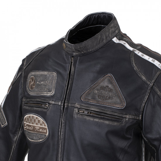 Leather motorcycle jacket W-TEC Sheawen Vintage