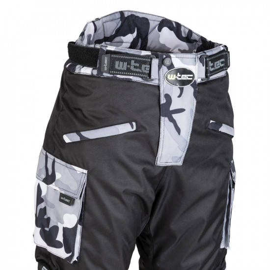 Motorcycle pants W-TEC Kaamuf,Black-camoflage