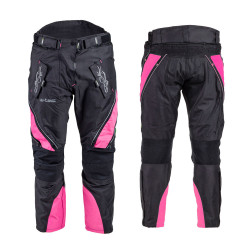 Womens motorcycle pants W-TEC Kaajla NF-2683 - black /pink