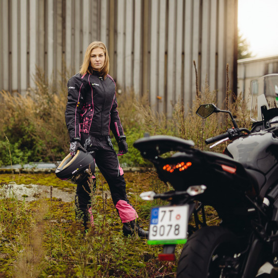 Womens motorcycle pants W-TEC Kaajla NF-2683 - black /pink