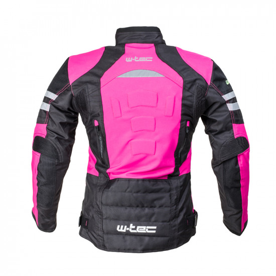 Womens motorcycle jacket Softshell W-TEC Alenalla NF-2410 - black/pink