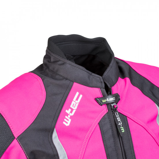 Womens motorcycle jacket Softshell W-TEC Alenalla NF-2410 - black/pink