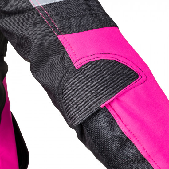 Womens motorcycle jacket Softshell W-TEC Alenalla NF-2410 - black/pink