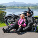Womens motorcycle jacket Softshell W-TEC Alenalla NF-2410 - black/pink