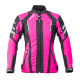 Womens motorcycle jacket Softshell W-TEC Alenalla NF-2410 - black/pink