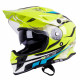 Motorcycle helmet W-TEC V331 - Black / green / yellow