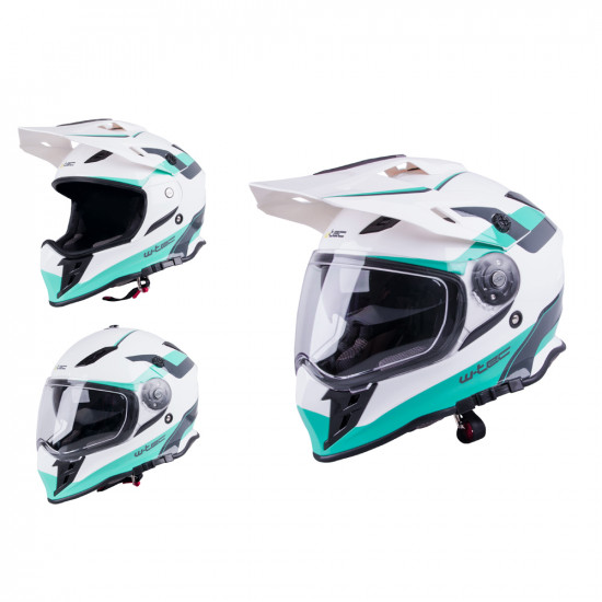 Motorcycle helmet W-TEC V331 - White