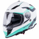  Motorcycle helmet W-TEC V331 - Black / blue / orange