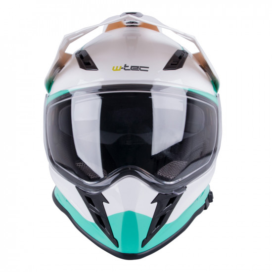 Motorcycle helmet W-TEC V331 - Black / blue / orange Motorcycle helmet W-TEC V331 - Black / blue / orange