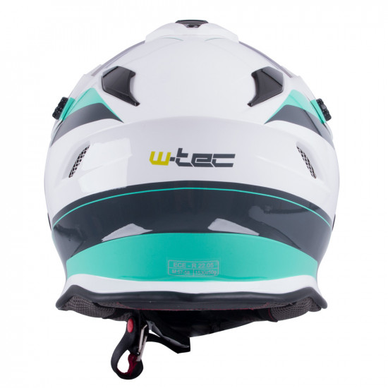 Motorcycle helmet W-TEC V331 - Black / green / yellow