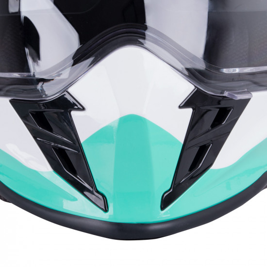 Motorcycle helmet W-TEC V331 - Black / blue / orange Motorcycle helmet W-TEC V331 - Black / blue / orange