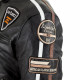 Womens leather motorcycle jacket W-TEC Sheawen - black