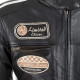 Womens leather motorcycle jacket W-TEC Sheawen - black