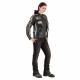 Womens leather motorcycle jacket W-TEC Sheawen - black