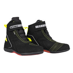 Motorcycle boots W-TEC Sixtreet -Black/Green