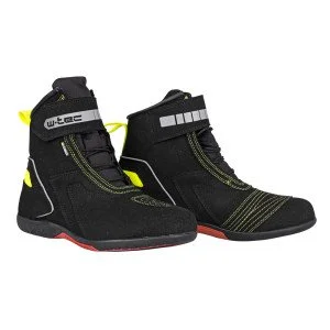 Motorcycle boots W-TEC Sixtreet -Black/Green Motorcycle boots W-TEC Sixtreet -Black/Green
