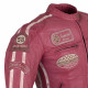 Womens leather motorcycle jacket W-TEC Sheawen Lady - pink