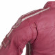 Womens leather motorcycle jacket W-TEC Sheawen Lady - pink