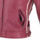 Womens leather motorcycle jacket W-TEC Sheawen Lady - pink