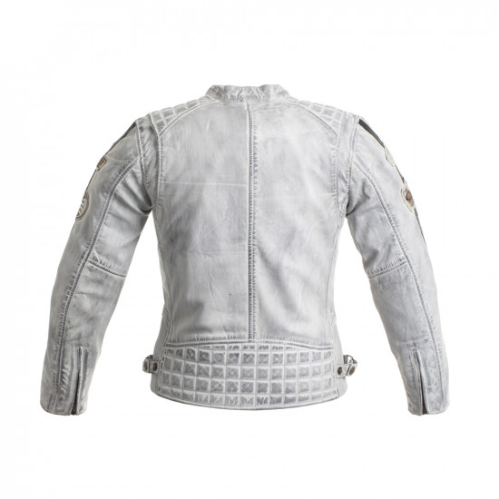 Womens leather motorcycle jacket W-TEC Sheawen Lady - white