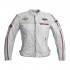 Womens leather motorcycle jacket W-TEC Sheawen Lady - white