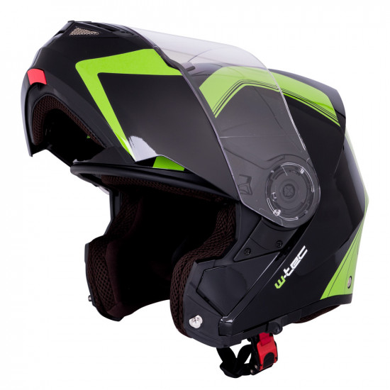 Motorcycle helmet W-TEC Vexamo - Black / green Motorcycle helmet W-TEC Vexamo - Black / green