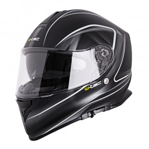 Motorcycle helmet W-TEC V127 - Black graphics