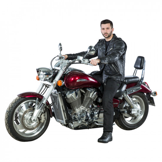 Leather motorcycle jacket W-TEC Perfectis