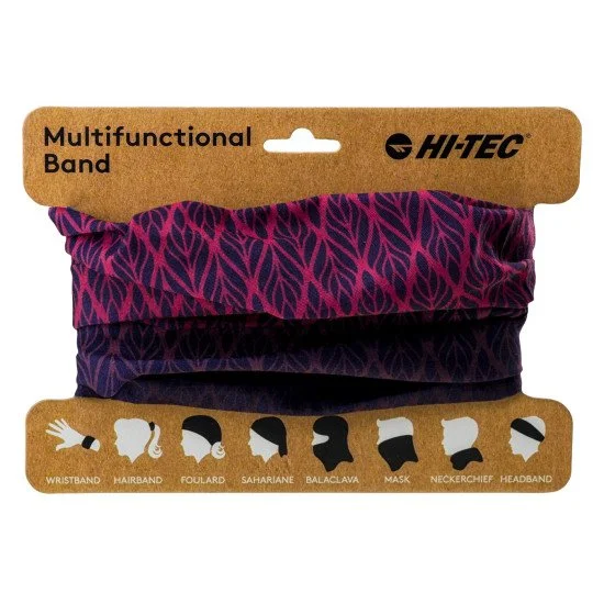 Scarf-towel HI-TEC Themes, Purple Leaves