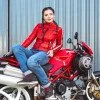 Women's Motorcycle Jeans W-TEC Lustipa
