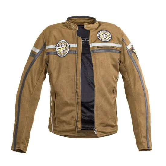 Men's Motorcycle Jacket W-TEC Bellvitage - Brown