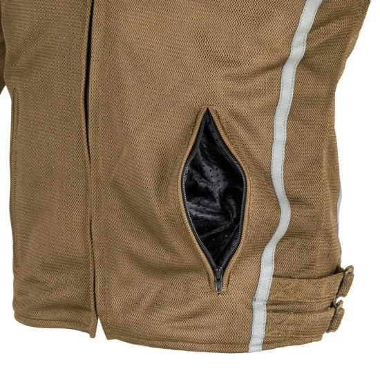 Men's Motorcycle Jacket W-TEC Bellvitage - Brown