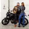 Men's Motorcycle Jacket W-TEC Bellvitage - Brown