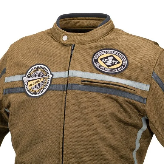 Men's Motorcycle Jacket W-TEC Bellvitage - Brown