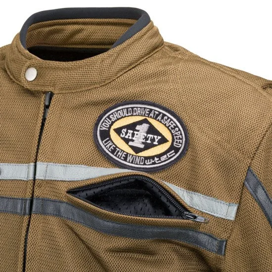 Men's Motorcycle Jacket W-TEC Bellvitage - Brown