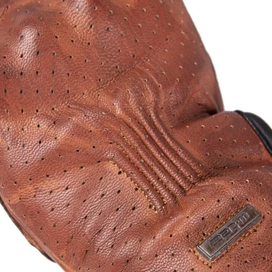 Leather Motorcycle Gloves W-TEC Dahmer - Dark Brown